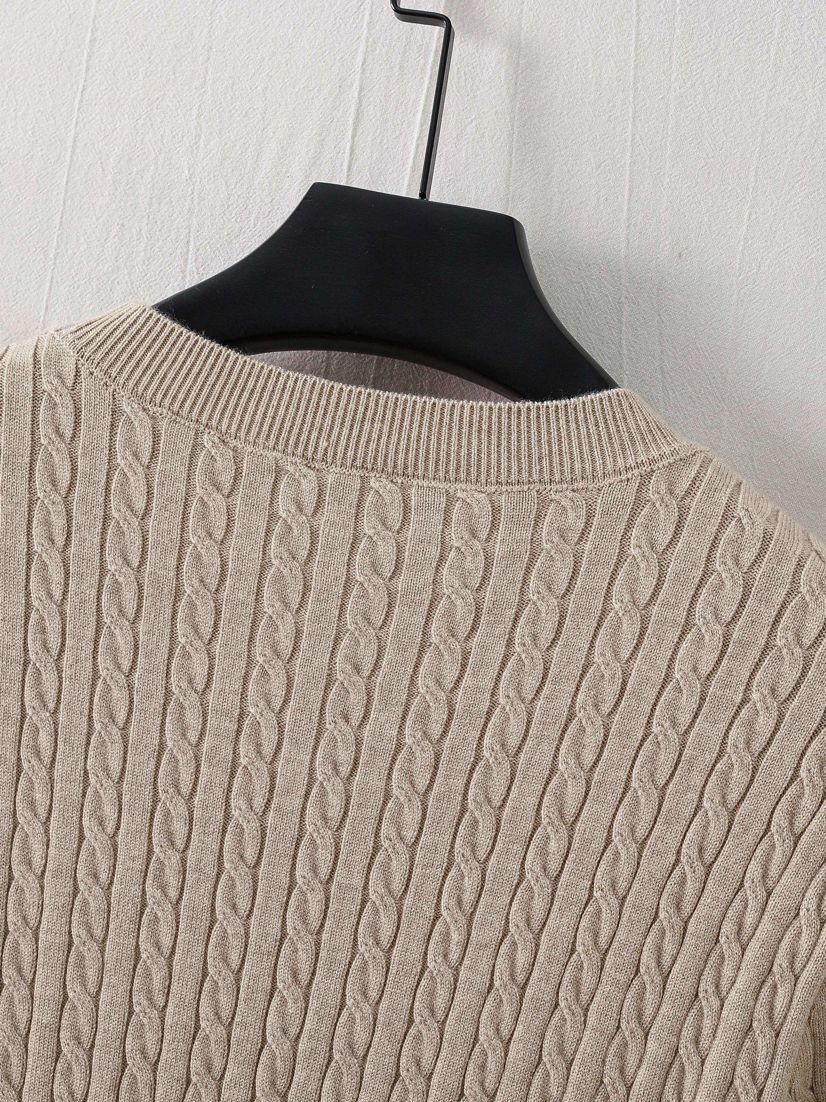 Ribbed Crew Knit Sweater