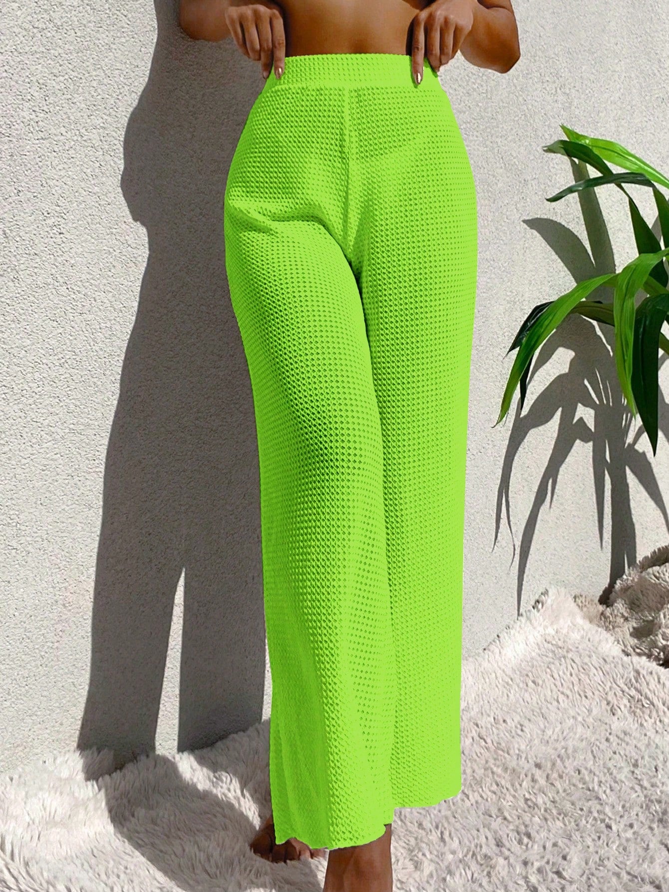 Beach Solid Cover-Up Pants