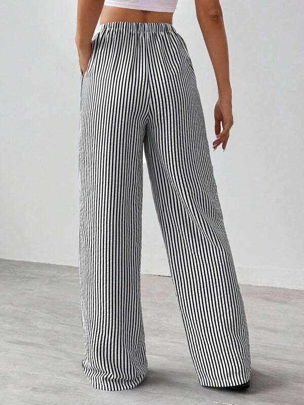 Tall Striped & Printed Casual Long Pants