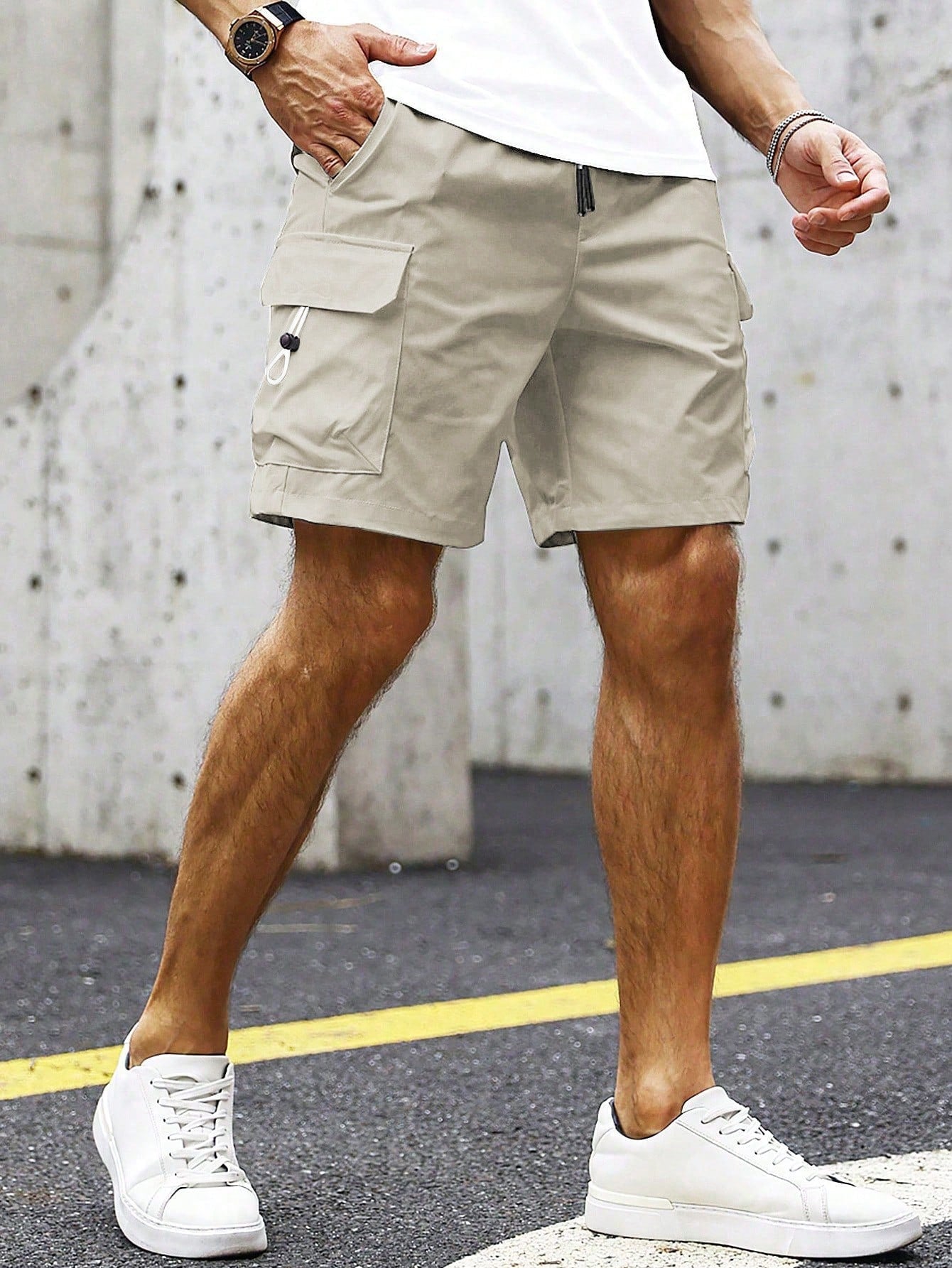 Loose Fit Cargo Shorts