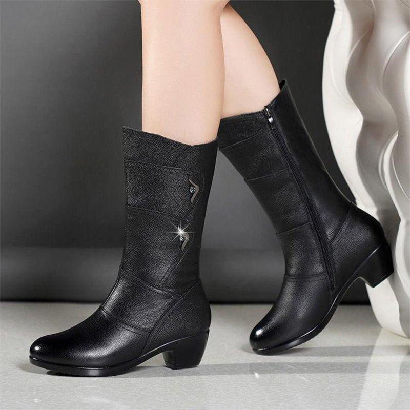 High Boots with Easy-On Zip