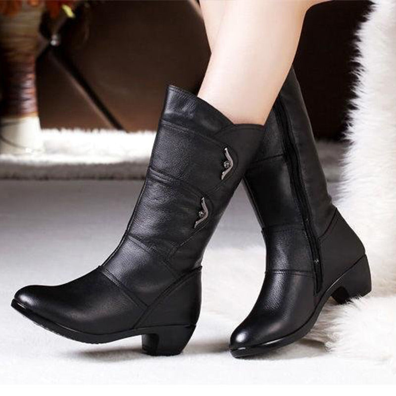 High Boots with Easy-On Zip