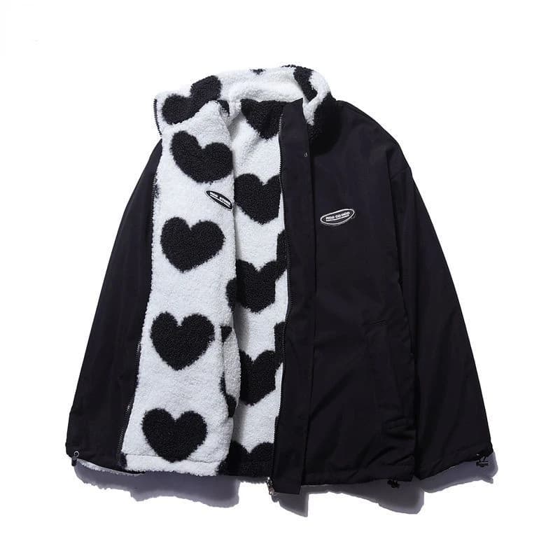 Double-Sided Heart Coat