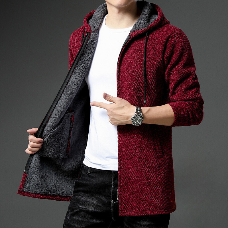 Long Hooded Cardigan