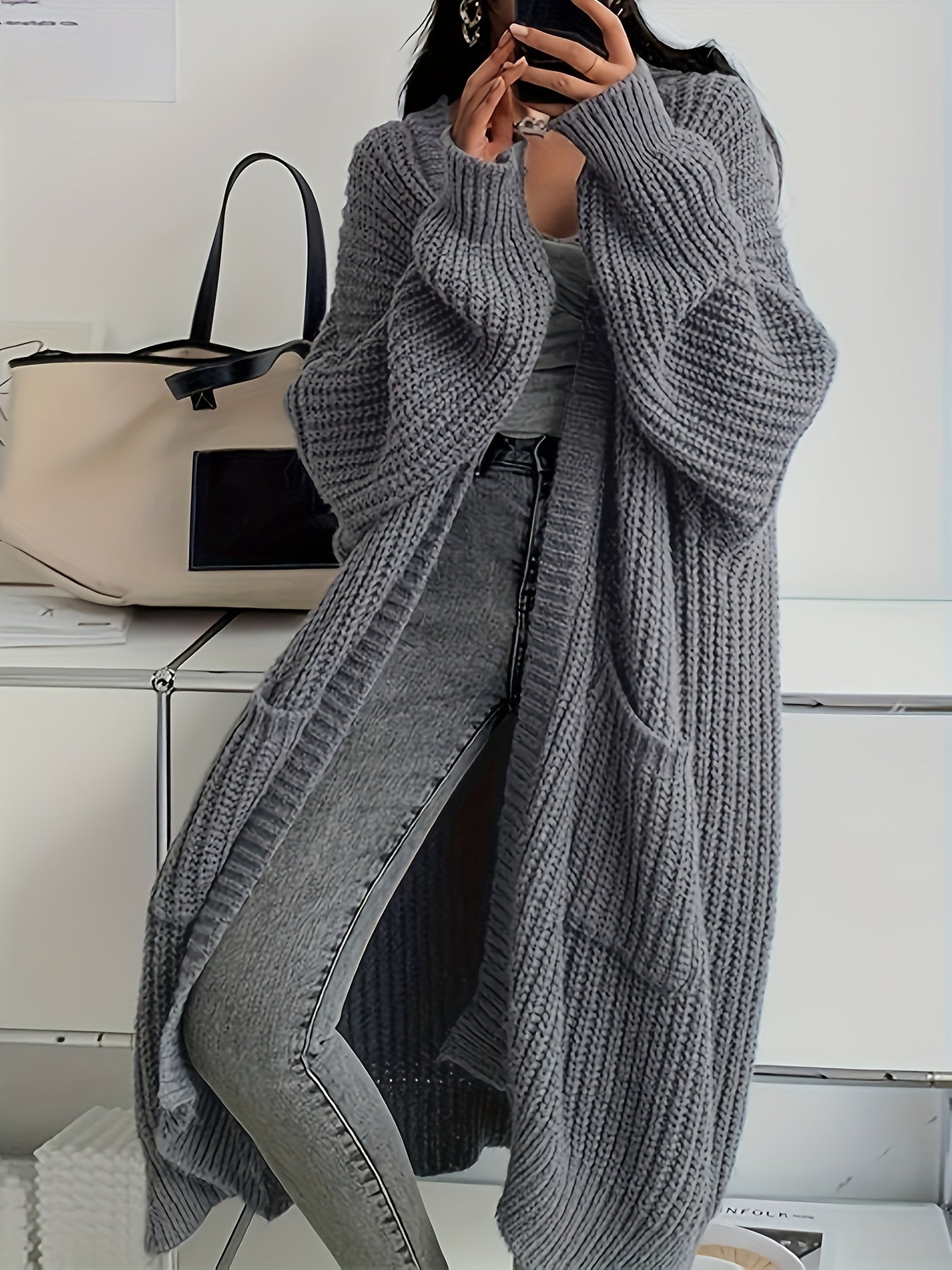 Long Knitted Cardigan