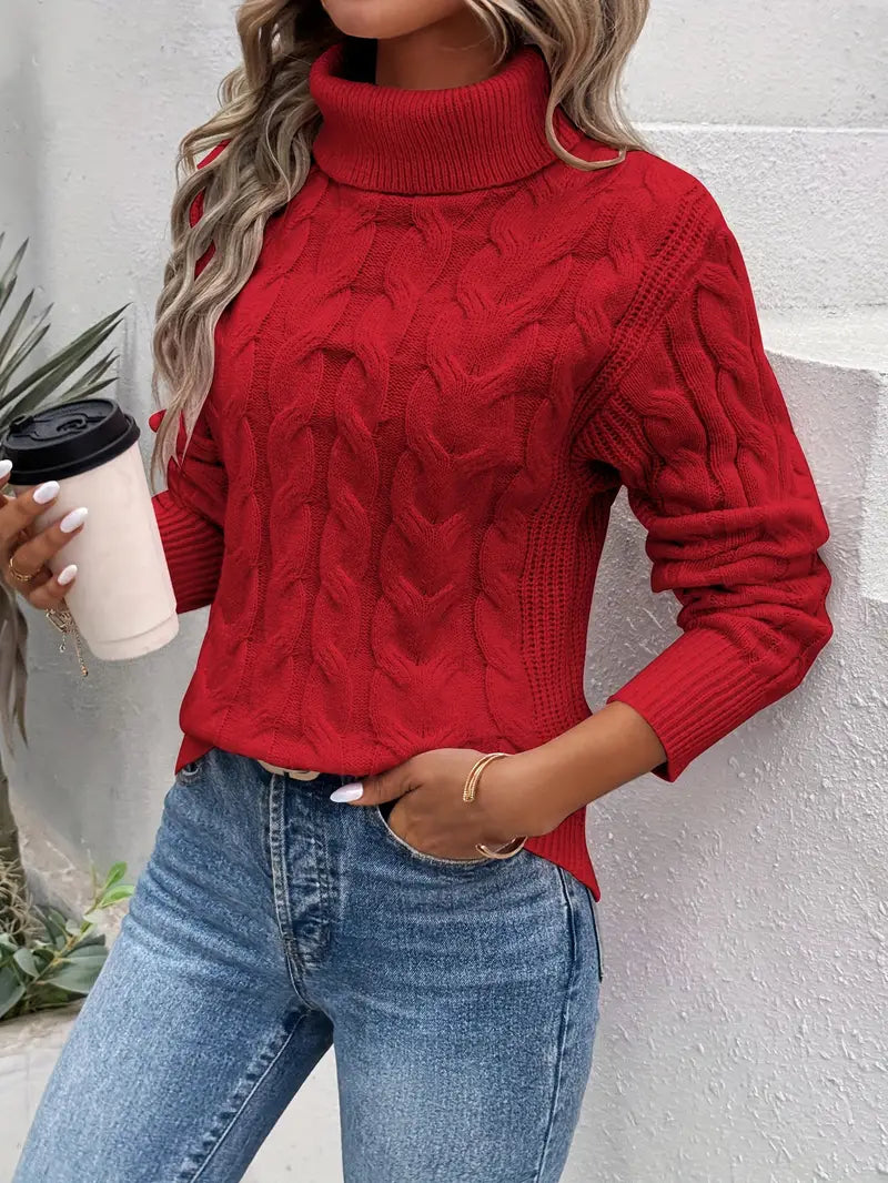 Twisted Turtleneck Jumper