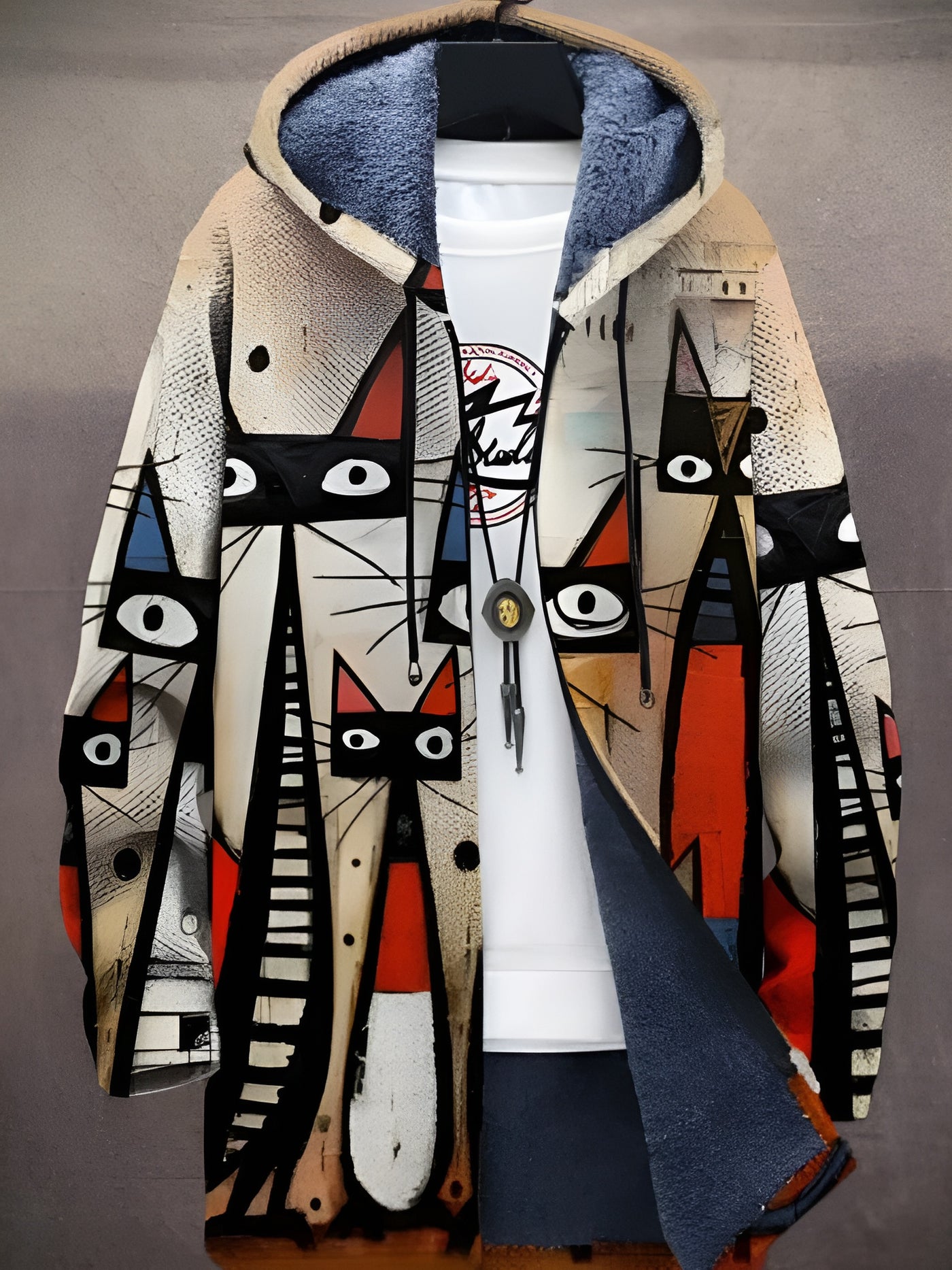 Jacket with Artistic Print