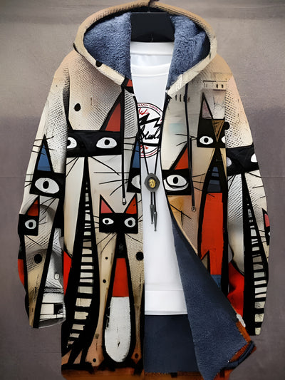 Jacket with Artistic Print