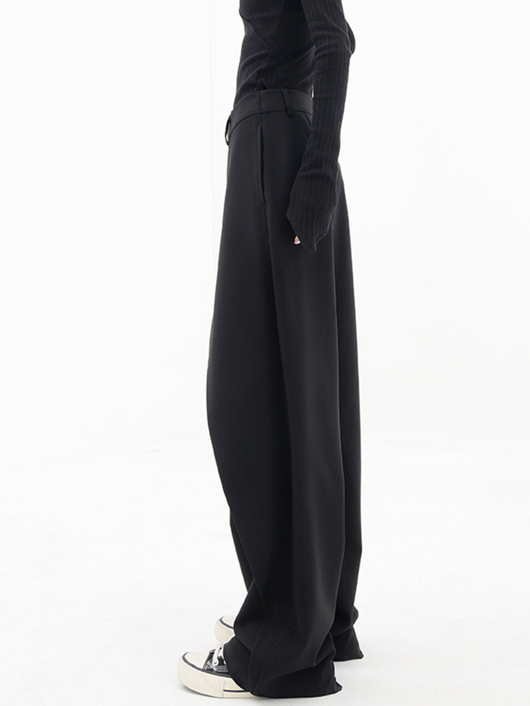 Asymmetric Baggy Trousers