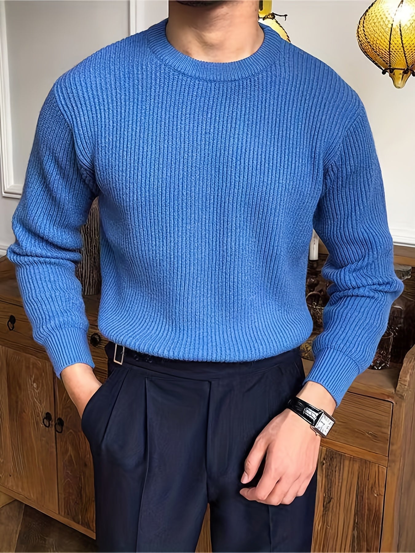 Basic Stretchy Knitted Sweater