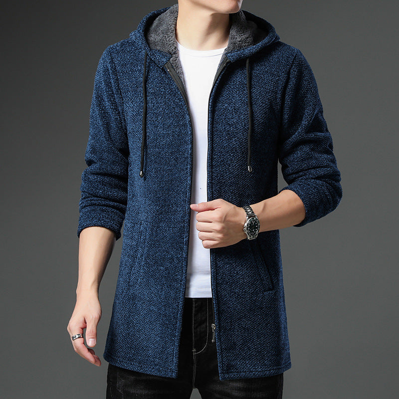 Long Hooded Cardigan