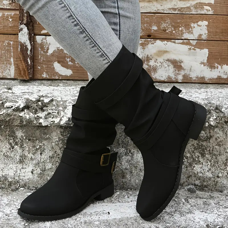 High Slip On Boots