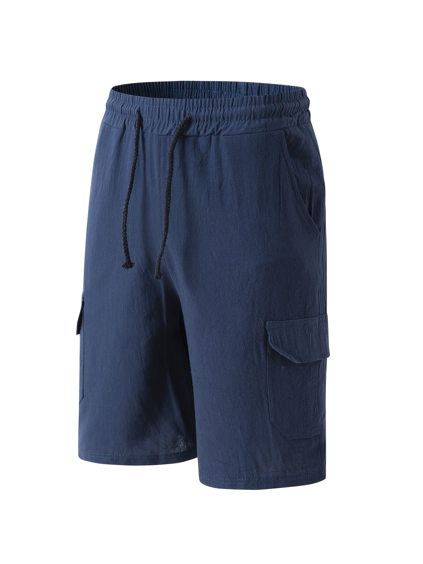 Linen Multi-Pocket Cargo Shorts