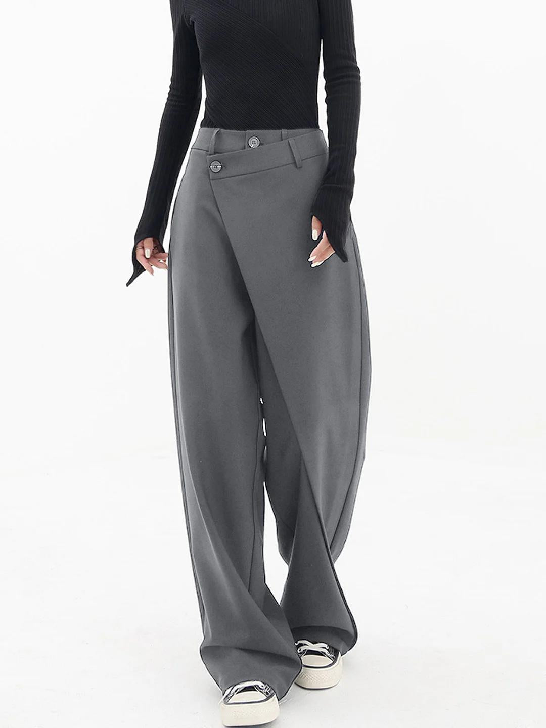 Asymmetric Baggy Trousers