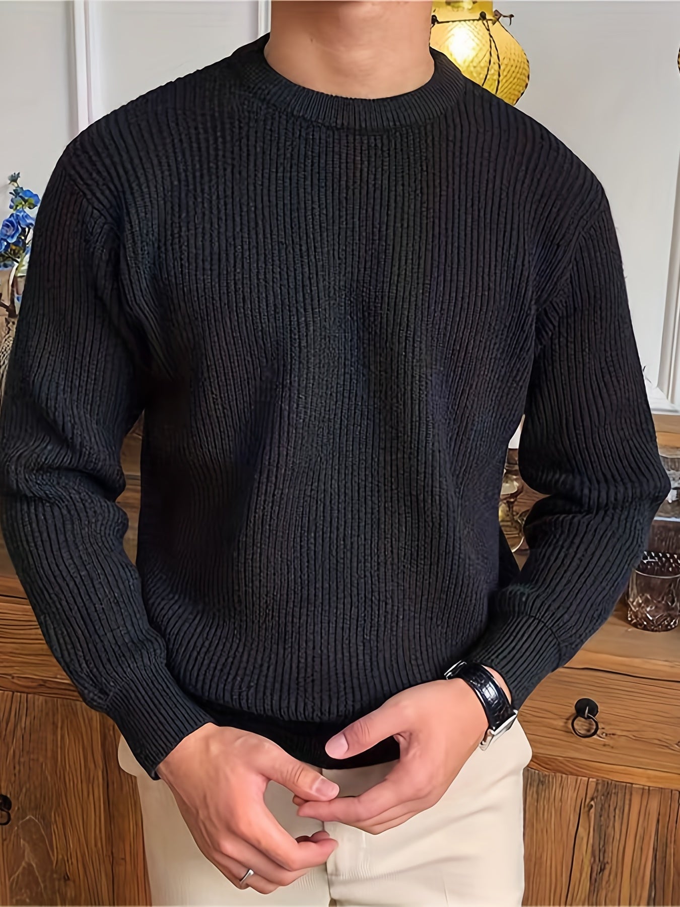 Basic Stretchy Knitted Sweater