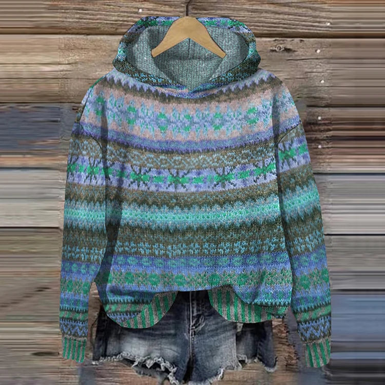 Retro Ethnic Hoodie