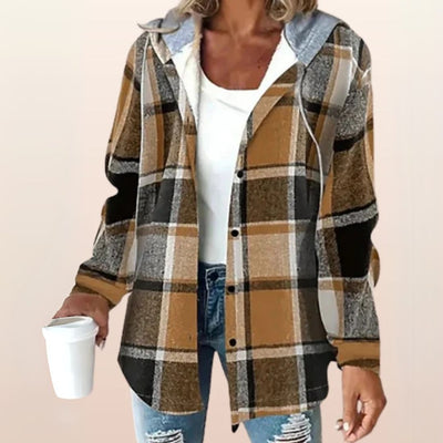 Emily - Hooded Check Jacket