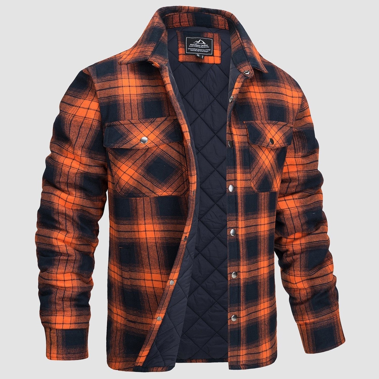 Plaid Fleece-Lined Jacket