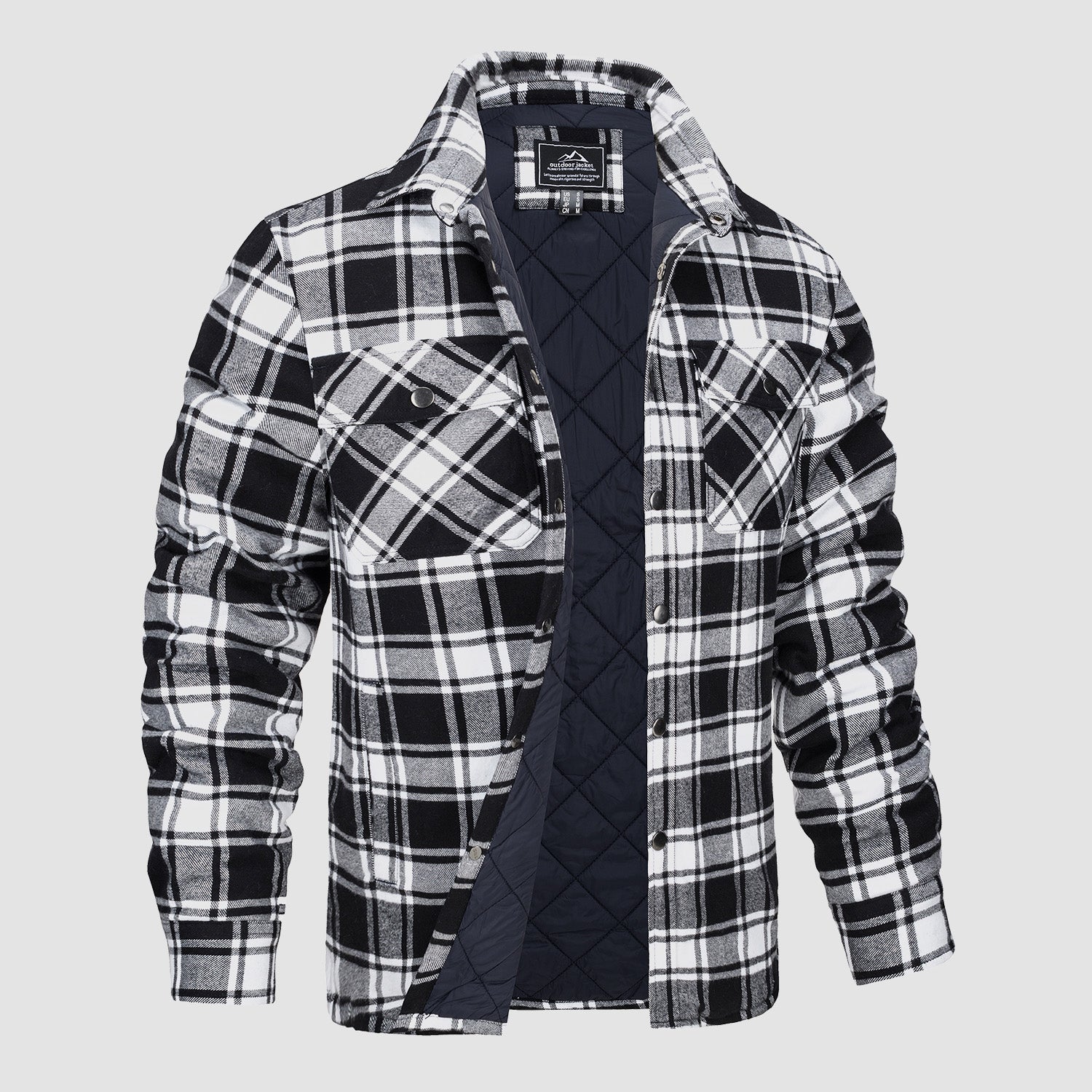 Plaid Fleece-Lined Jacket