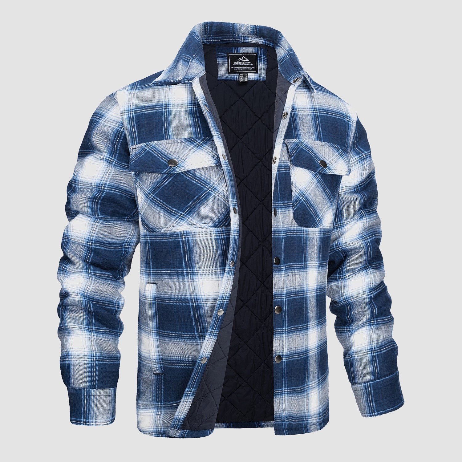 Plaid Fleece-Lined Jacket