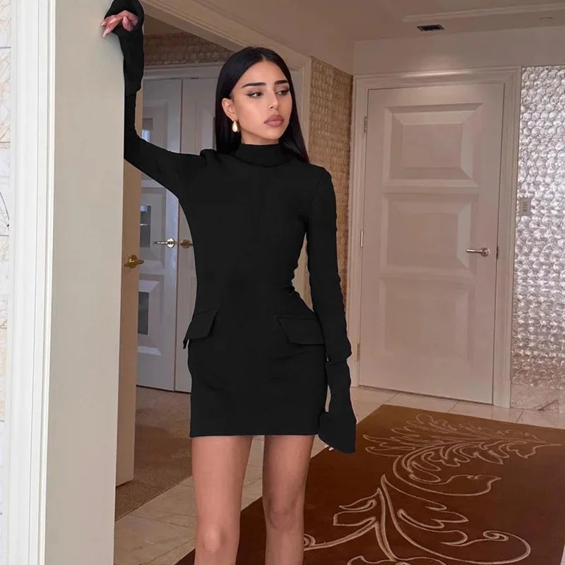 Long Sleeve Bodycon Mini Dress