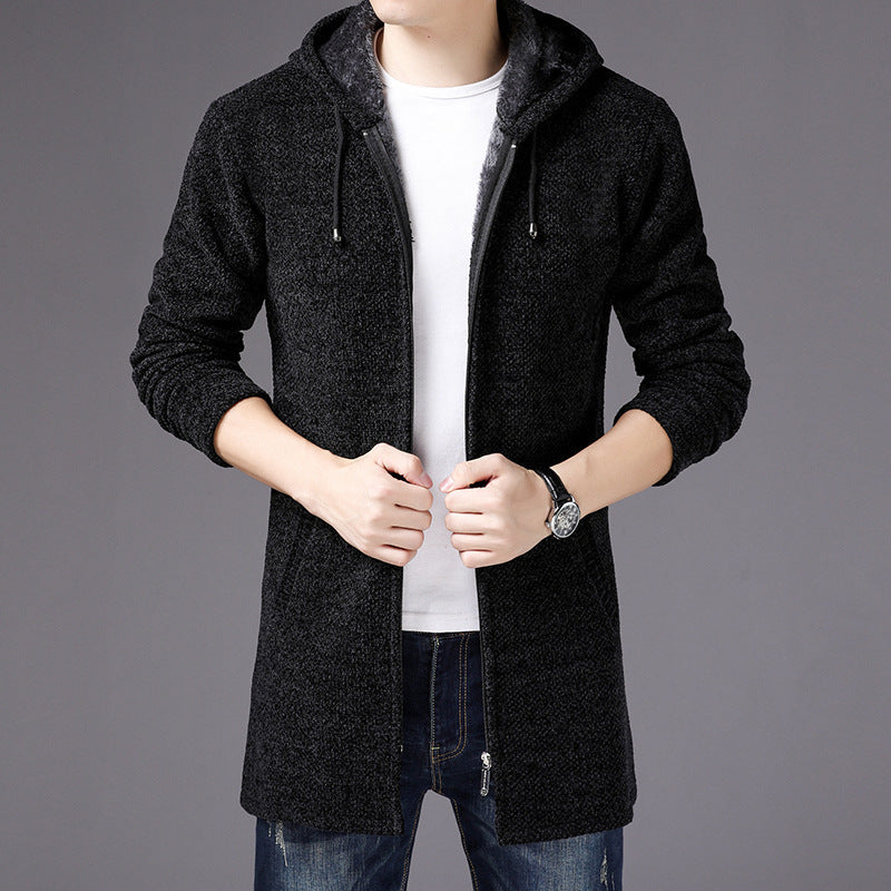 Long Hooded Cardigan