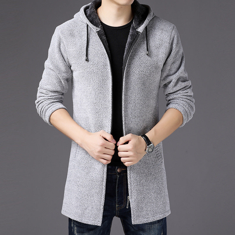 Long Hooded Cardigan