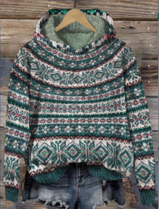 Retro Ethnic Hoodie