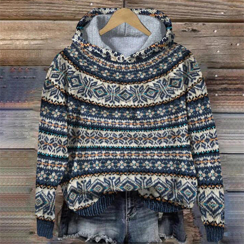 Retro Ethnic Hoodie