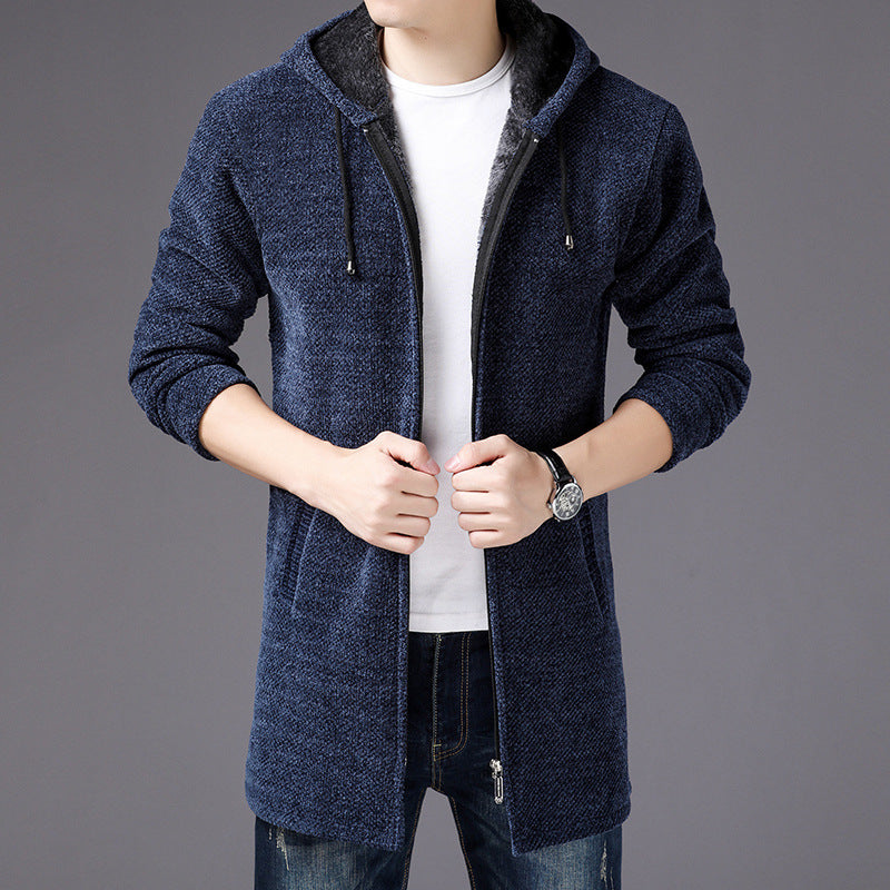 Long Hooded Cardigan