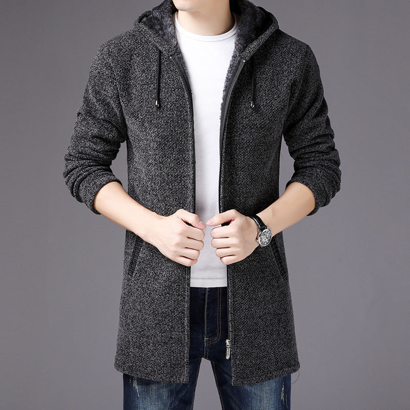 Long Hooded Cardigan