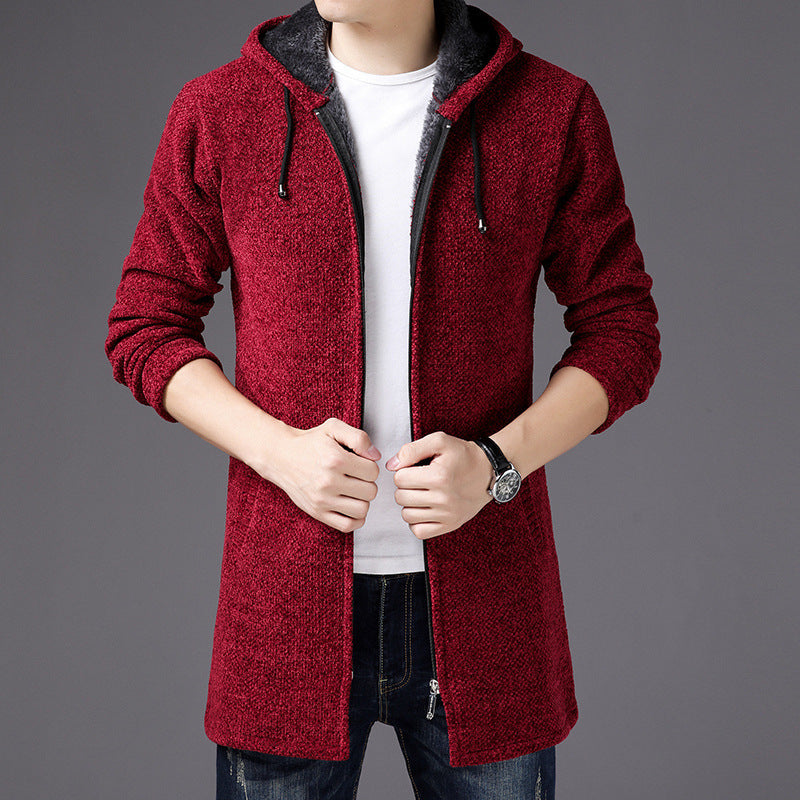 Long Hooded Cardigan