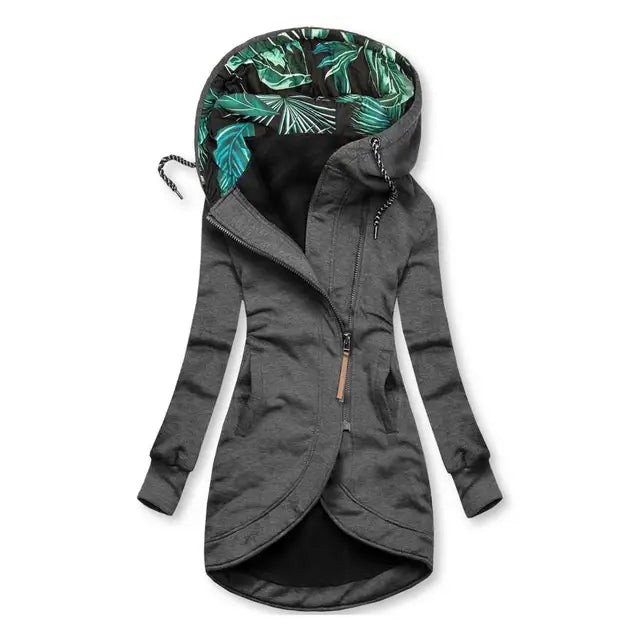 Long Hooded Rain Jacket