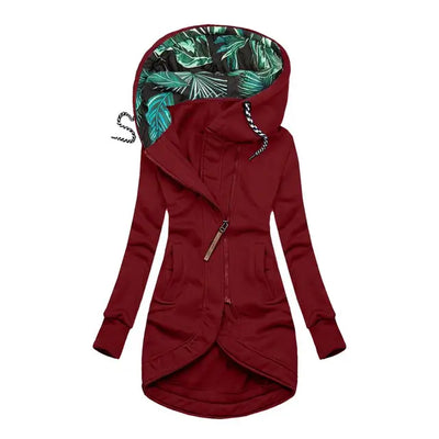 Long Hooded Rain Jacket