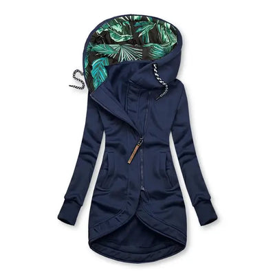 Long Hooded Rain Jacket