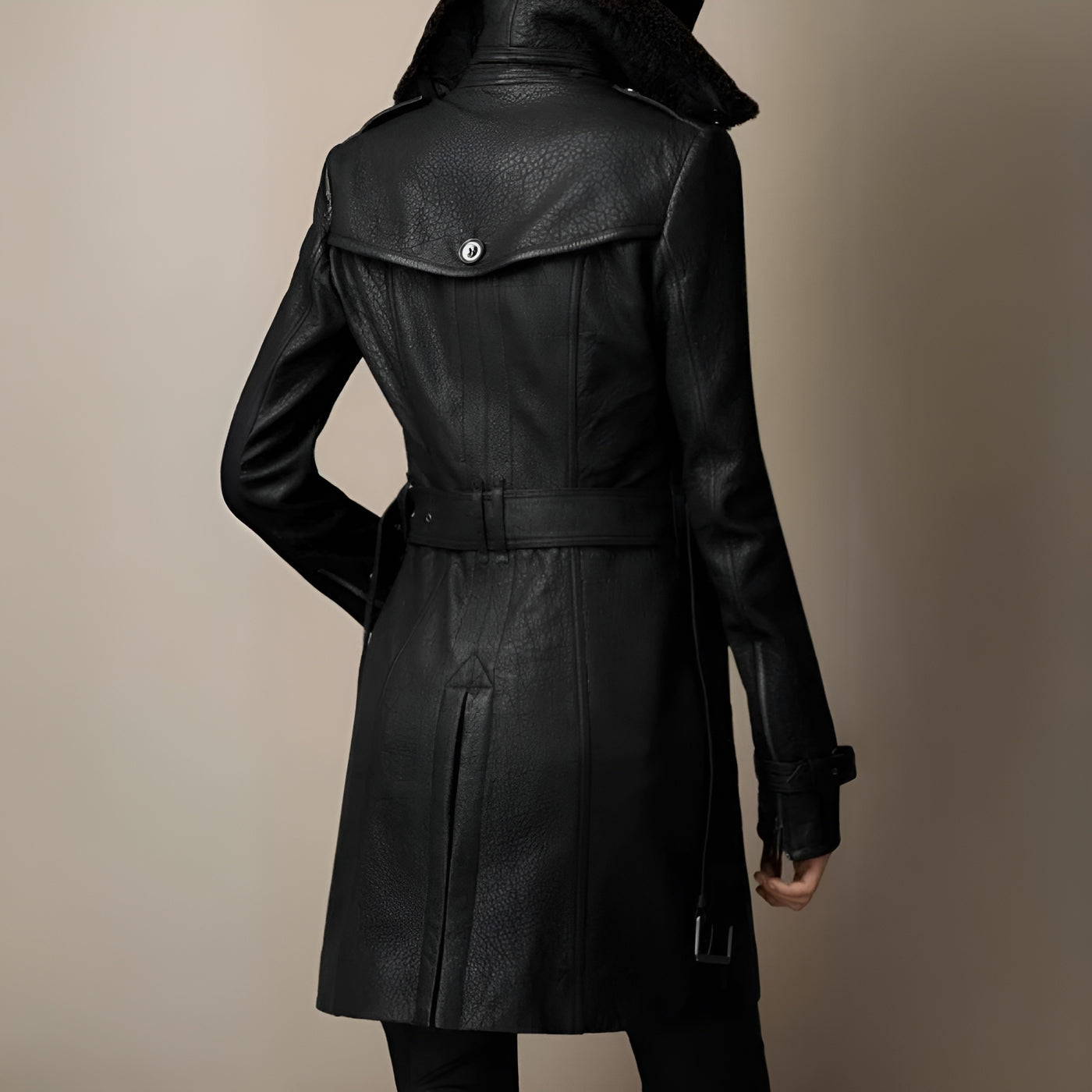 Leather Trench Coat