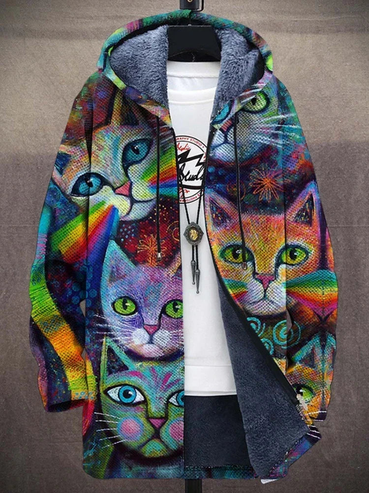 Jacket with Artistic Print