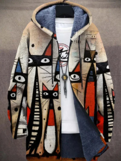 Jacket with Artistic Print