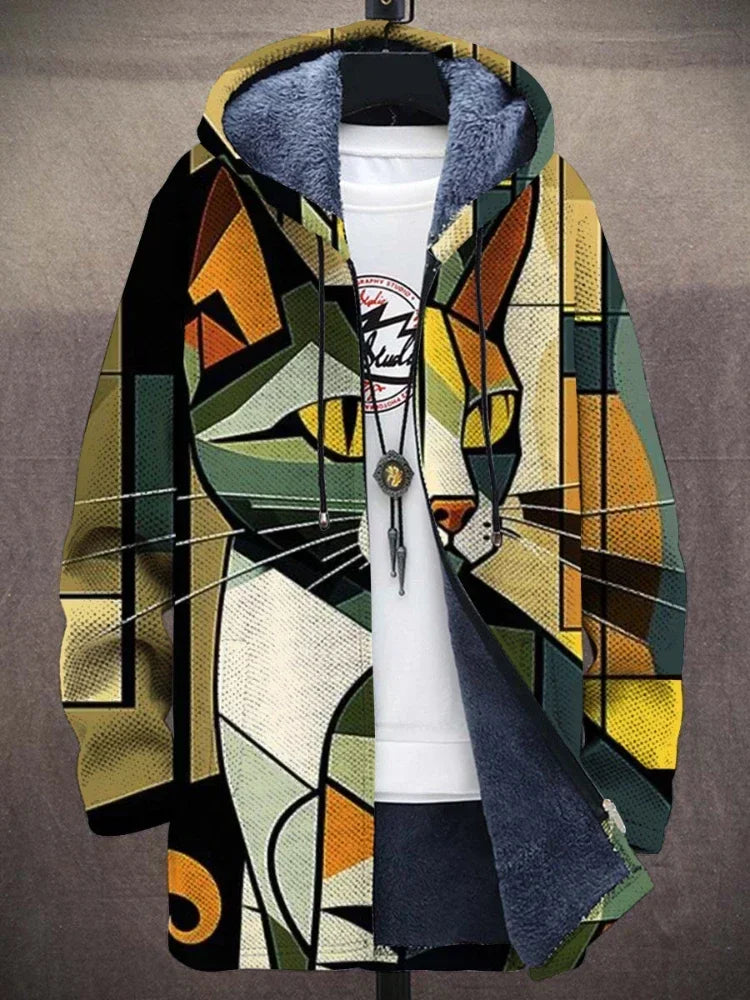 Jacket with Artistic Print