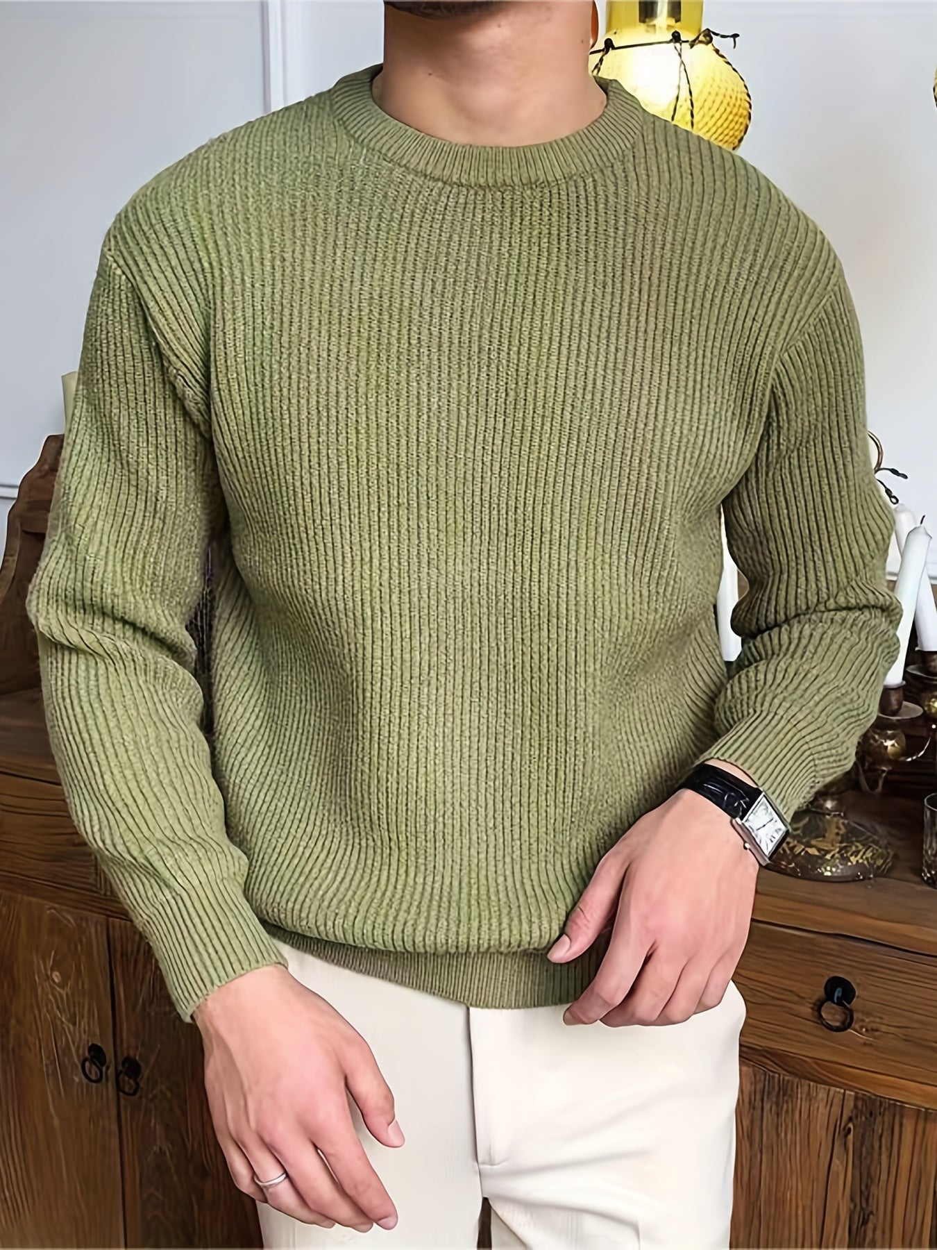 Basic Stretchy Knitted Sweater