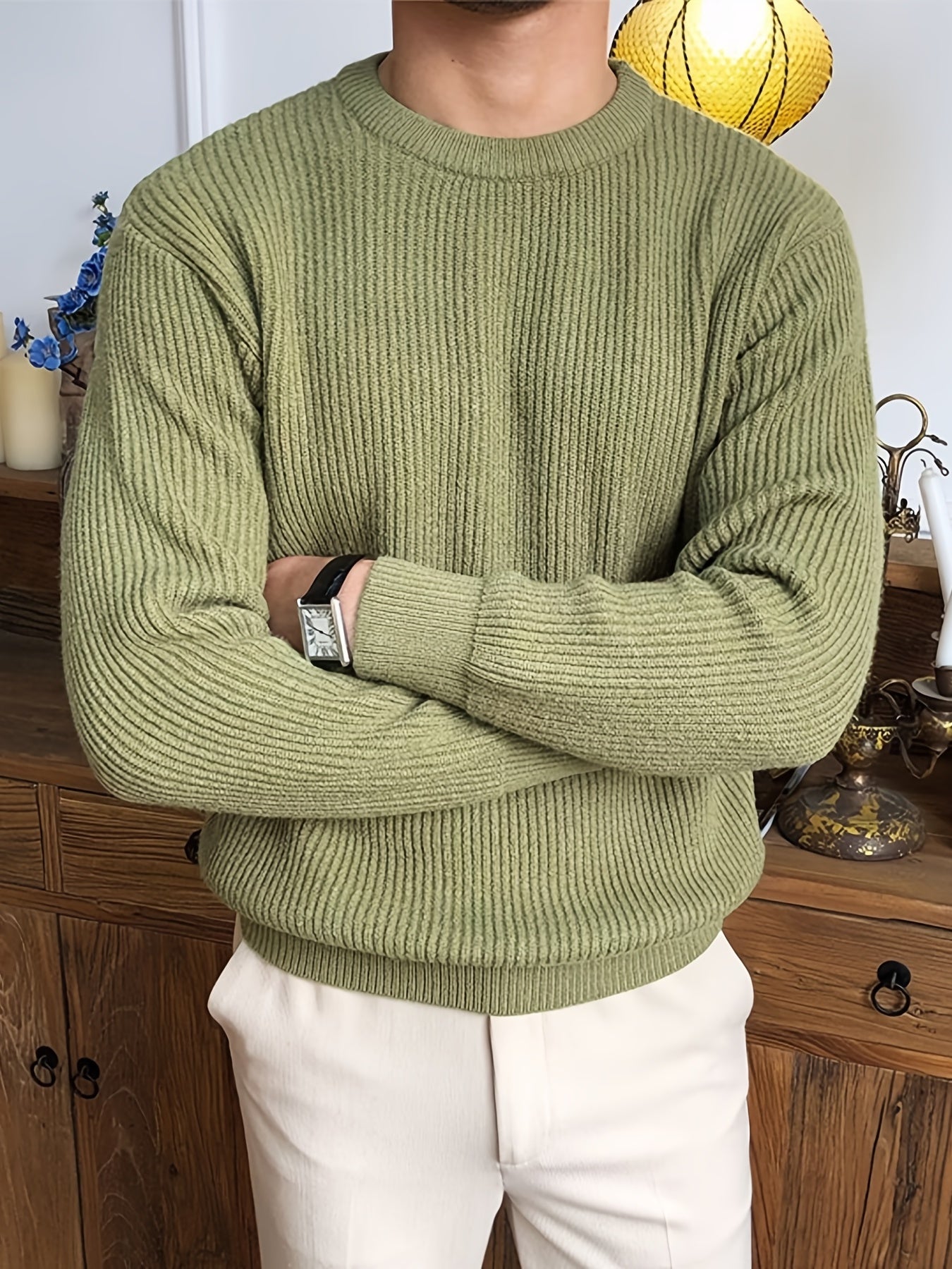 Basic Stretchy Knitted Sweater