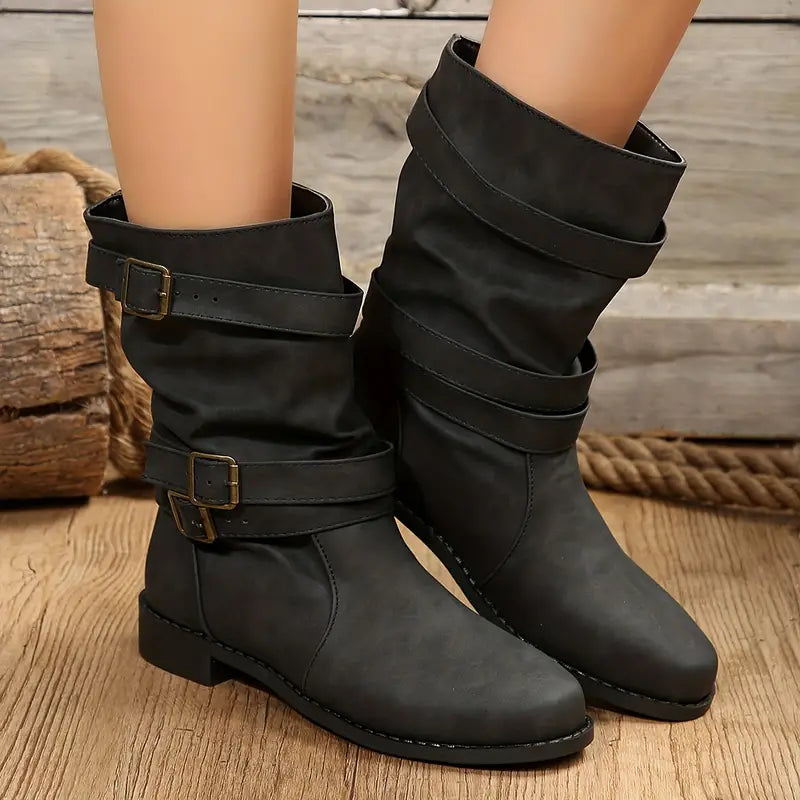 High Slip On Boots