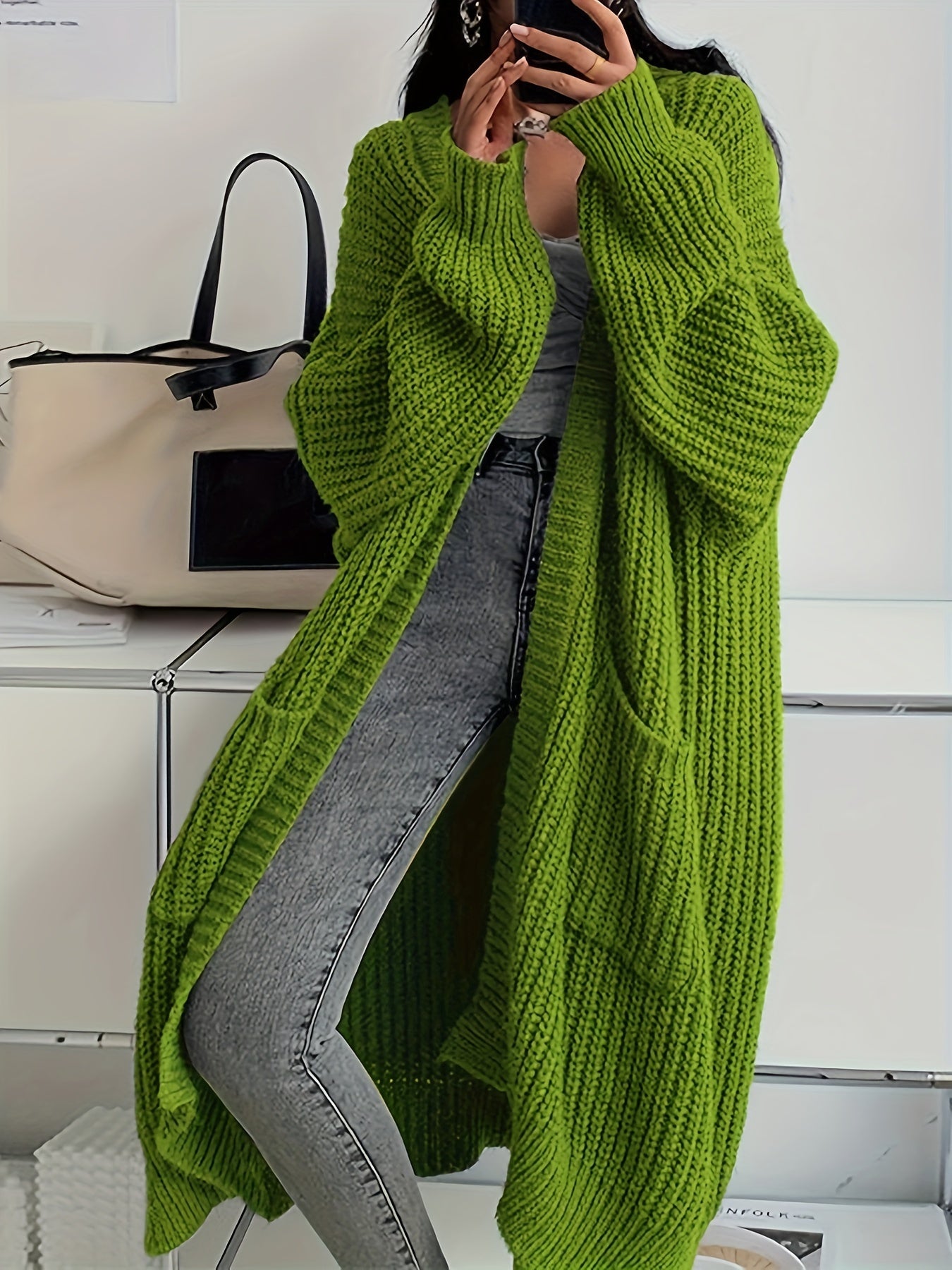 Long Knitted Cardigan