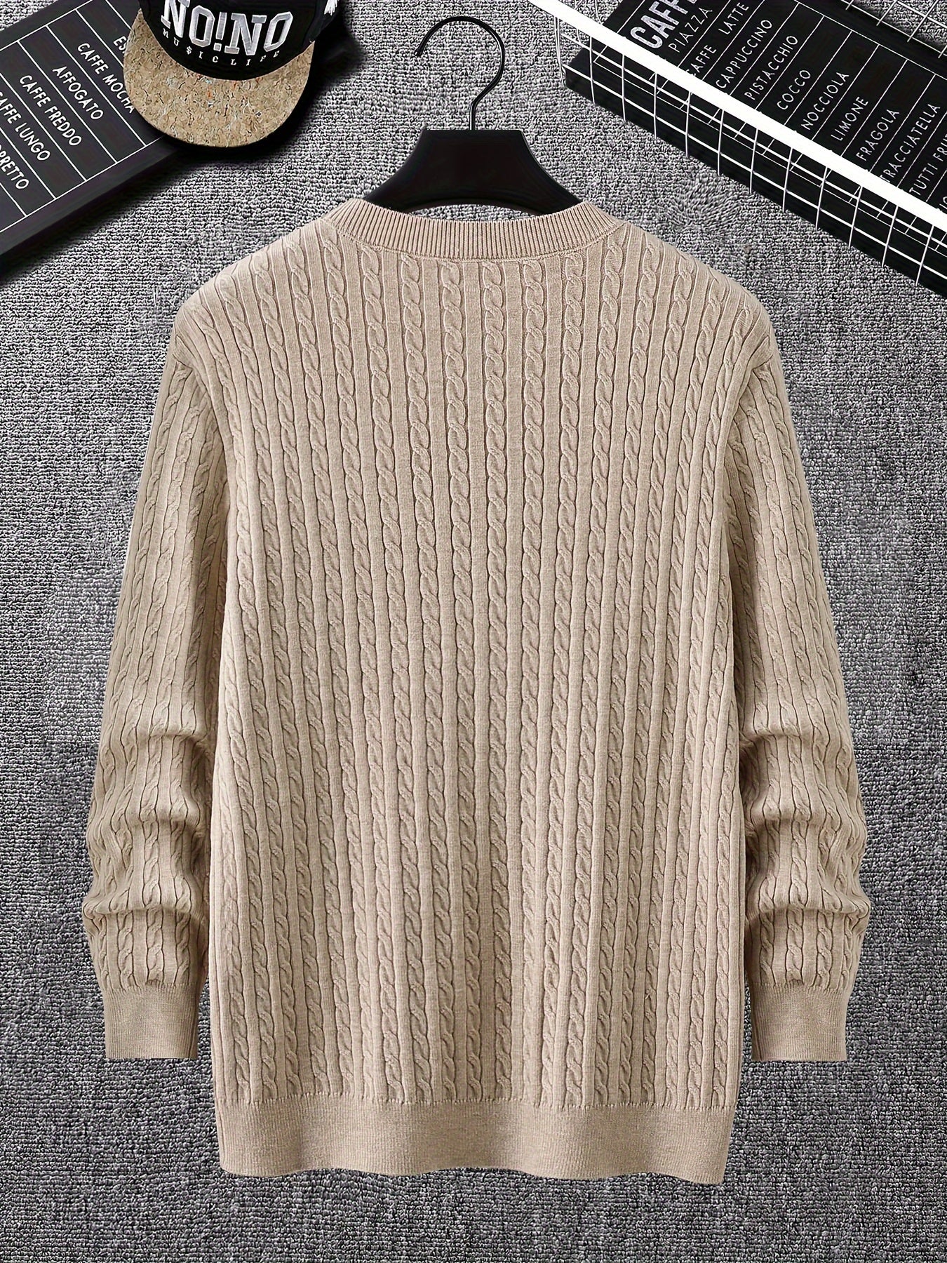 Ribbed Crew Knit Sweater