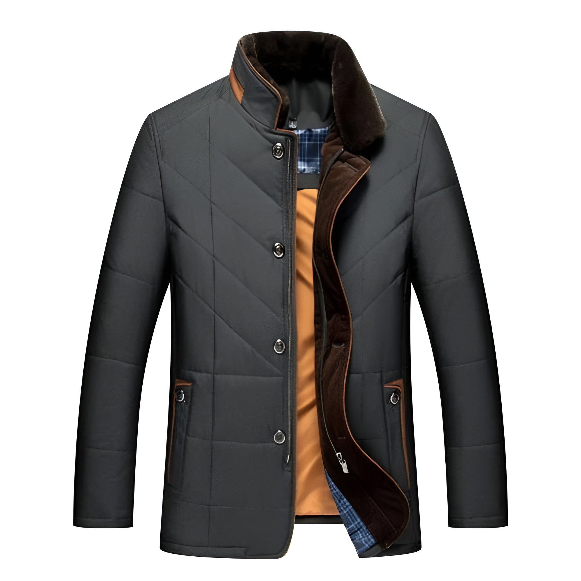 Men's Winter Jacket with Collar