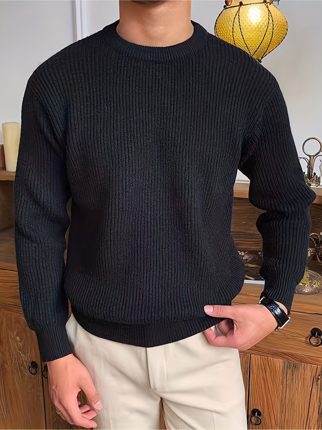 Basic Stretchy Knitted Sweater