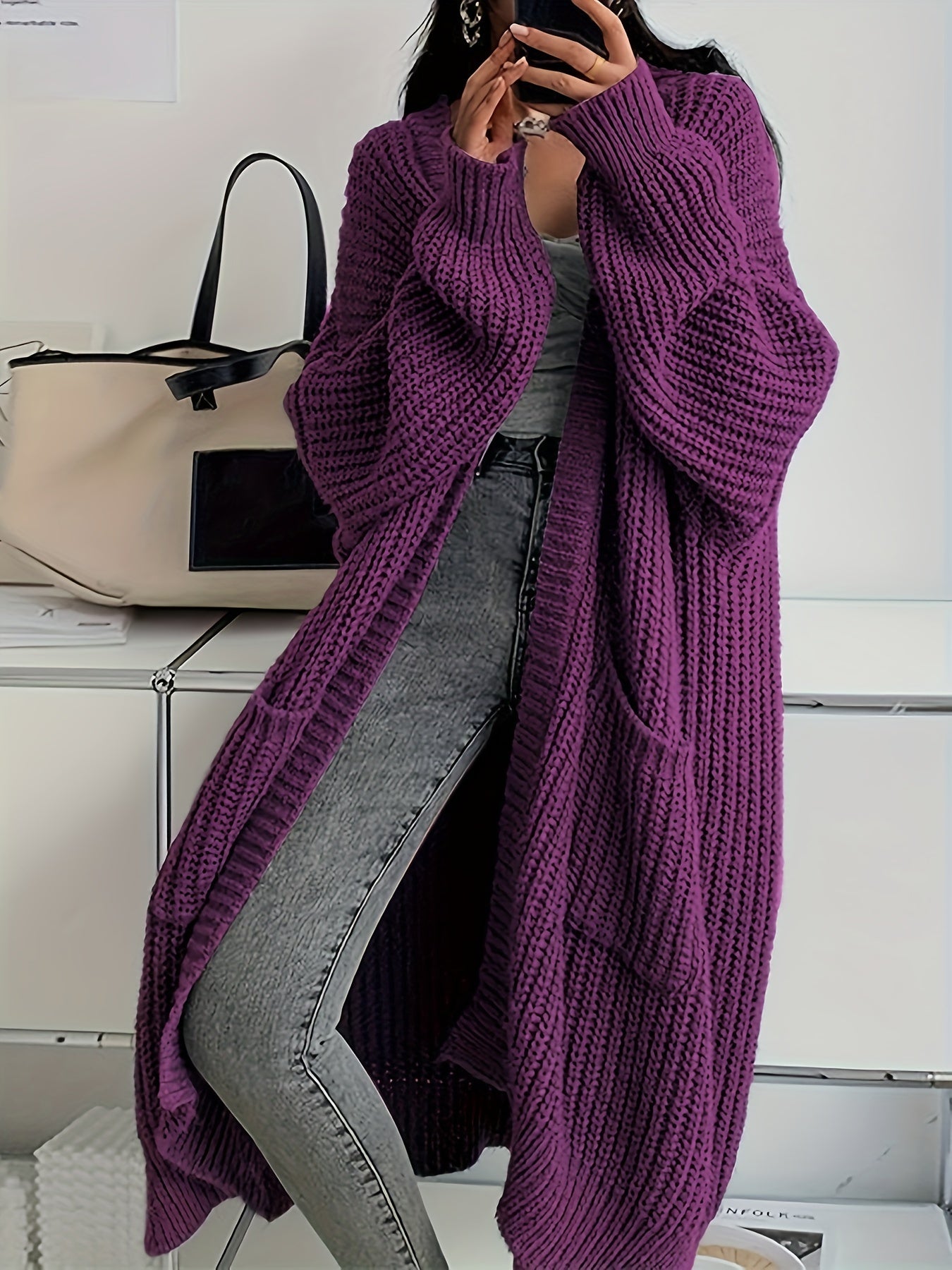 Long Knitted Cardigan