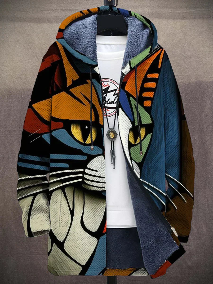 Jacket with Artistic Print