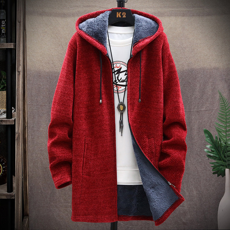 Long Hooded Cardigan