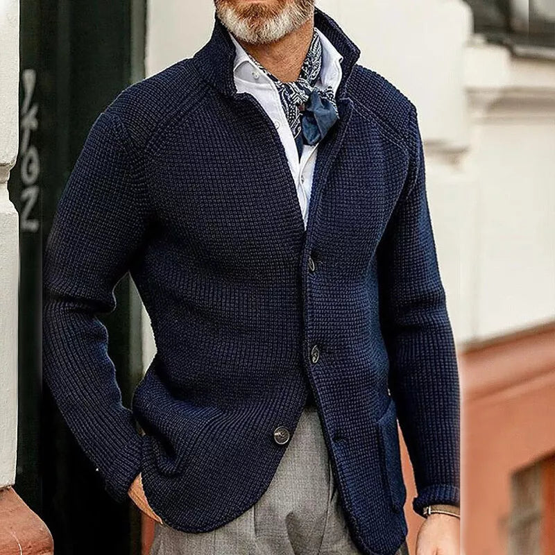 Single-Breasted Cardigan Overcoat